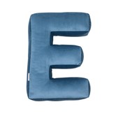 Betty's Home - Velvet Letter Kussen - E - Blauw