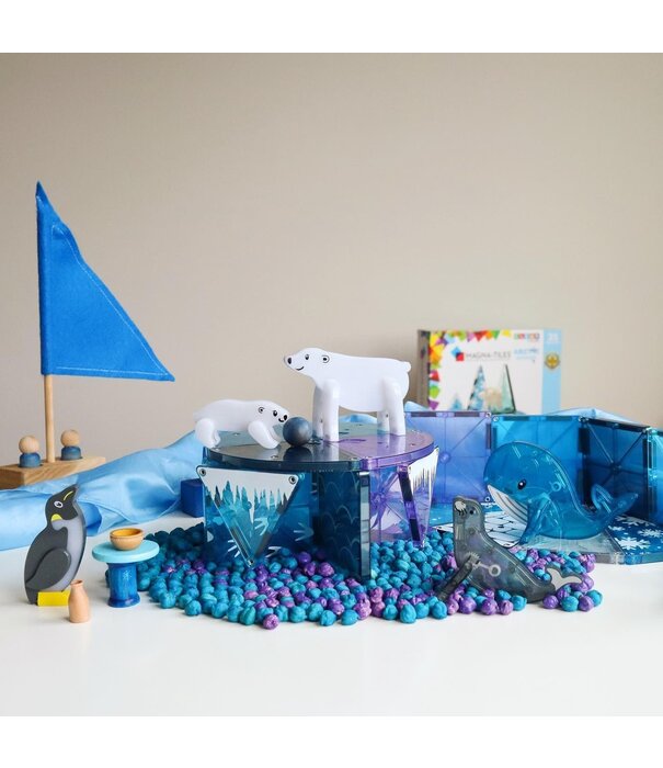 JUTTER & Co. Ready to Play Speelpakket - Magnetische Tegels  Dieren (100-delig)