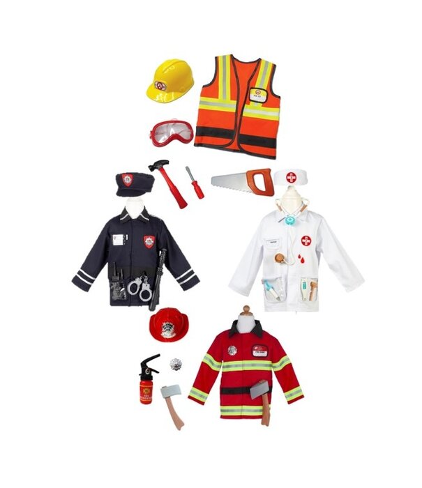 JUTTER & Co. JUTTER & Co. | Ready to Play Speelpakket - Verkleden Beroepen