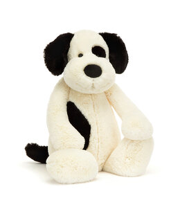 Bashful Black & Cream Puppy Really Big - XL (67 cm)