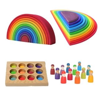 JUTTER & Co. Ready to Play Speelpakket   – Grimm’s regenboog spel