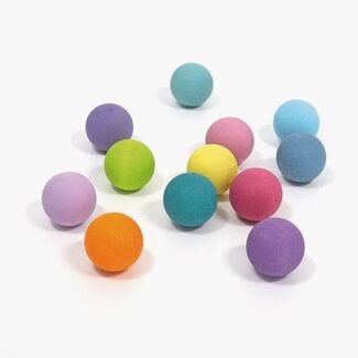 Grimm's  12 Houten Ballen Klein - Pastel