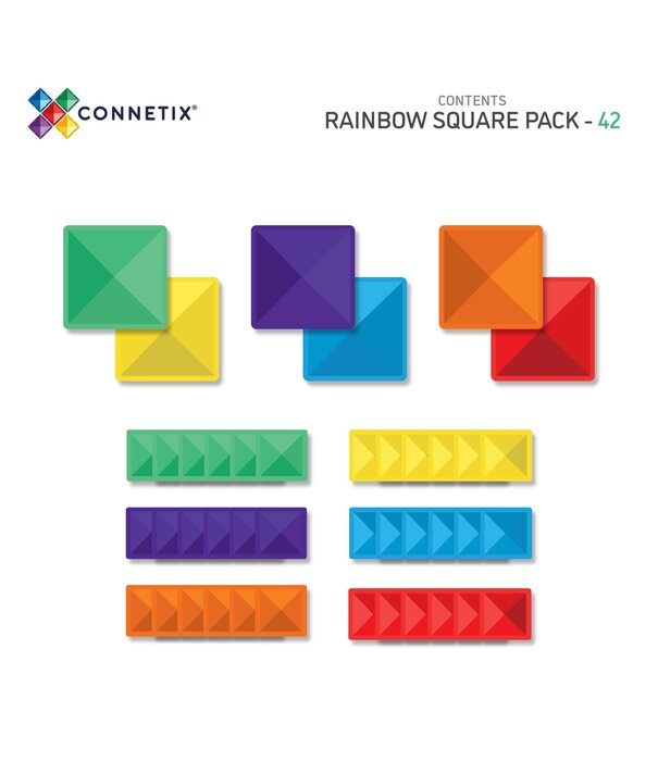 Connetix Connetix - Uitbreidingsset Regenboog - 42-delig