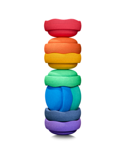 Stapelstenen Grote Set - Regenboog Classic ( 8-delig)
