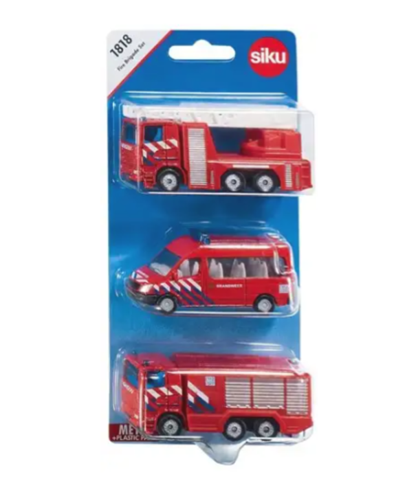 SIKU SIKU - Brandweer Voertuigen - Set van 3