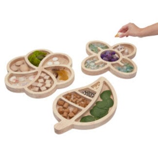 Guidecraft Loose Parts Houten Trays – Set van 3