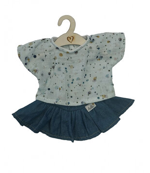 Poppen Kledingset - Rok & Shirtje - Sweet Dots