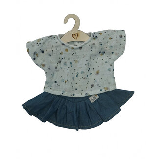 Hollie Poppen Kledingset - Rok & Shirtje - Sweet Dots