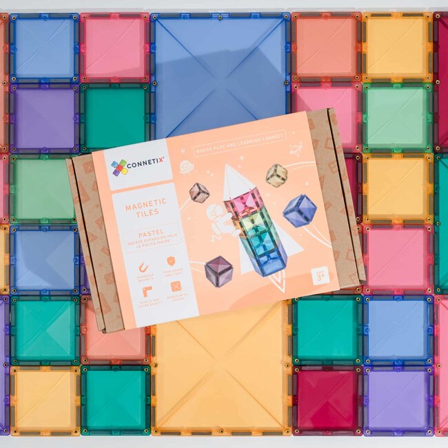 Connetix - Uitbreidingsset Pastel - 40-delig