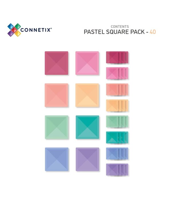 Connetix Connetix - Uitbreidingsset Pastel - 40-delig