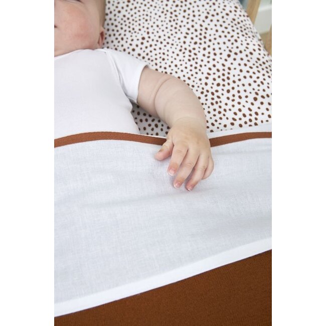 Meyco - Wieg Jersey Hoeslaken -  Cheetah Camel