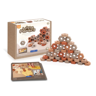 Guidecraft Kleine Zeshoekige Bouwstenen (60-delig) | 2+