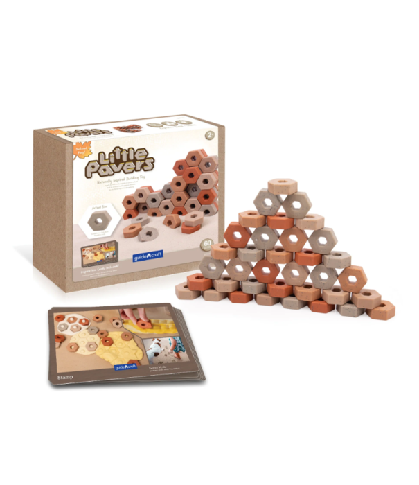 Guidecraft Guidecraft - Kleine Zeshoekige Bouwstenen (60-delig) | 2+