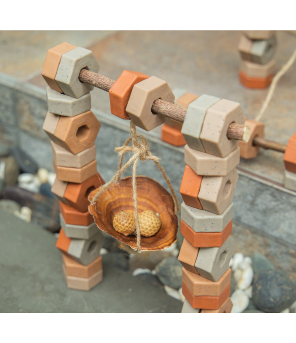 Guidecraft Guidecraft - Kleine Zeshoekige Bouwstenen (60-delig) | 2+