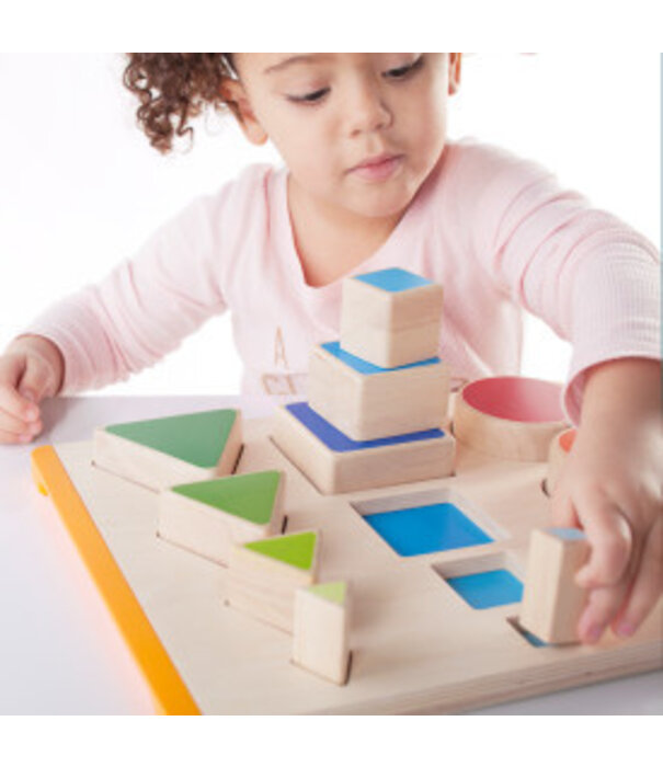 Guidecraft Guidecraft - Houten Nestel en Stapelvormen |2+