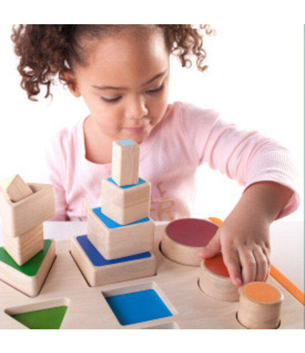 Guidecraft Guidecraft - Houten Nestel en Stapelvormen |2+