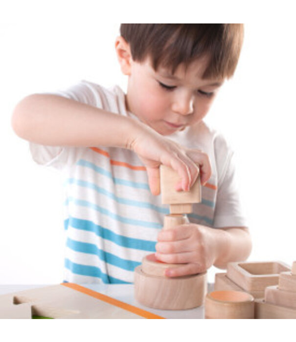 Guidecraft Guidecraft - Houten Nestel en Stapelvormen |2+