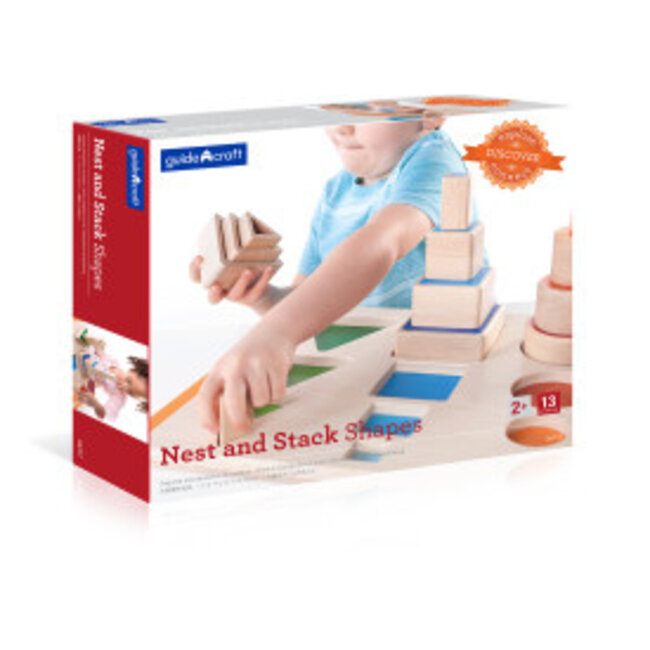 Guidecraft - Houten Nestel en Stapelvormen |2+