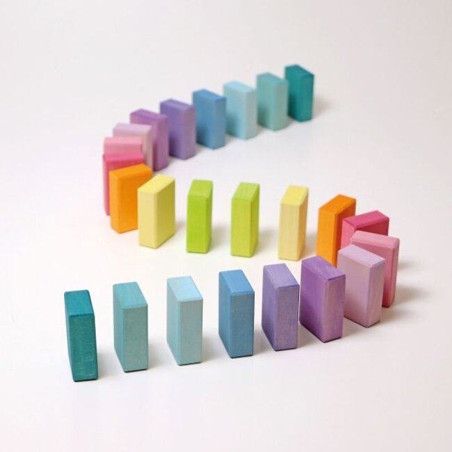 Grimm’s Blokkenset - Pastel Duo (40-delig)