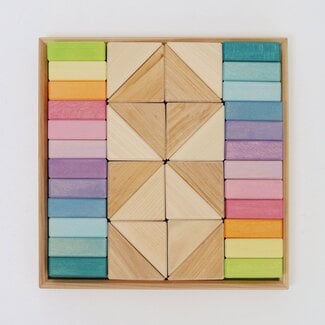 Grimm's  Blokkenset - Pastel Duo (40-delig)