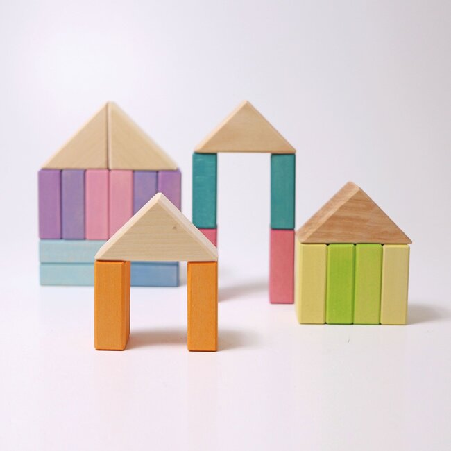 Grimm’s Blokkenset - Pastel Duo (40-delig)