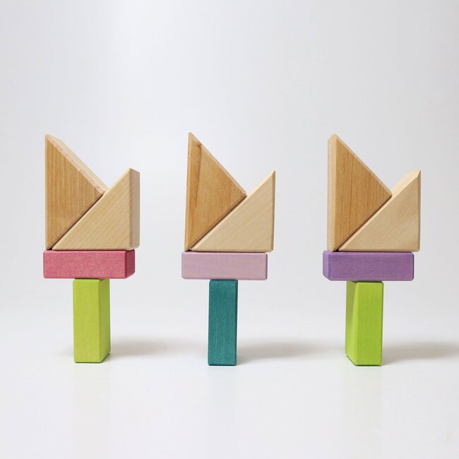 Grimm’s Blokkenset - Pastel Duo (40-delig)