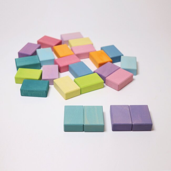 Grimm’s Blokkenset - Pastel Duo (40-delig)