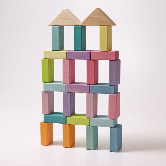 Grimm’s Blokkenset - Pastel Duo (40-delig)