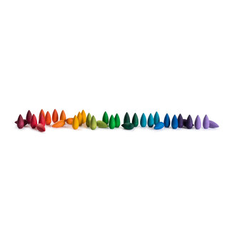Grapat Mandala Sneeuwvlokjes - Regenboog (36-delig)