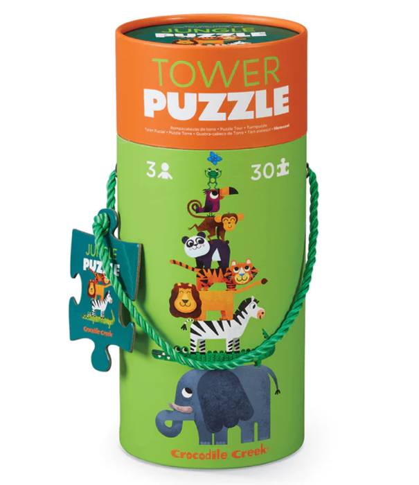 Crocodile Creek Crocodile Creek - Toren Puzzel - Jungle (30-delig) | 3+