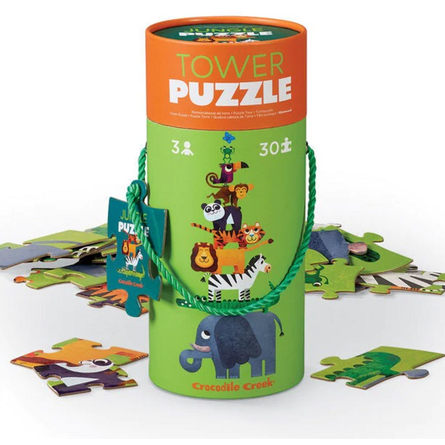 Crocodile Creek - Toren Puzzel - Jungle (30-delig) | 3+