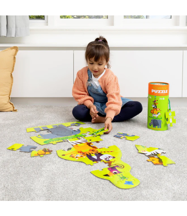 Crocodile Creek Crocodile Creek - Toren Puzzel - Jungle (30-delig) | 3+