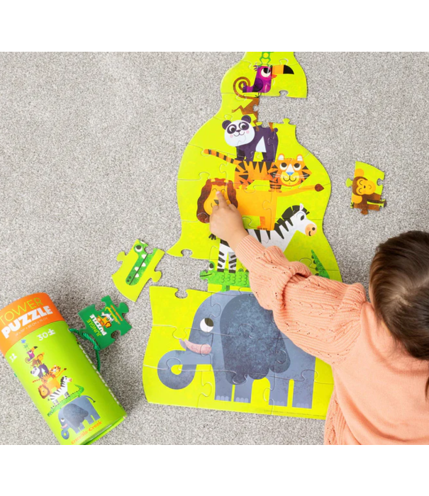 Crocodile Creek Crocodile Creek - Toren Puzzel - Jungle (30-delig) | 3+