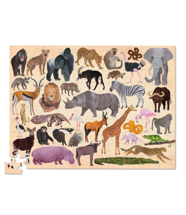 Crocodile Creek Crocodile Creek - Puzzel - 36 Wild Animals (100-delig)