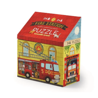 Crocodile Creek Puzzel - Fire House  (24-delig) | 3+