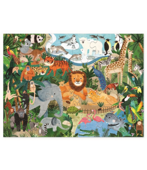 Crocodile Creek Crocodile Creek - Puzzel - Zoo (24-delig) | 3+