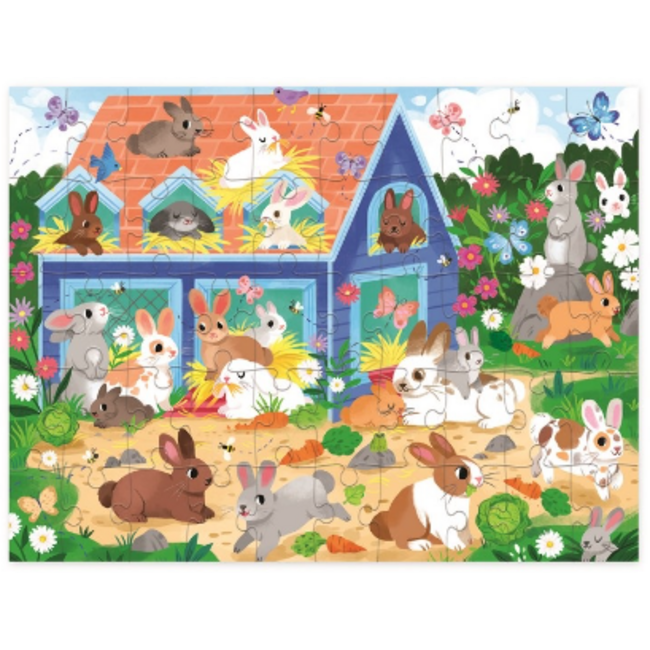 Crocodile Creek - Puzzel - Bunny House (50-delig) | 5+