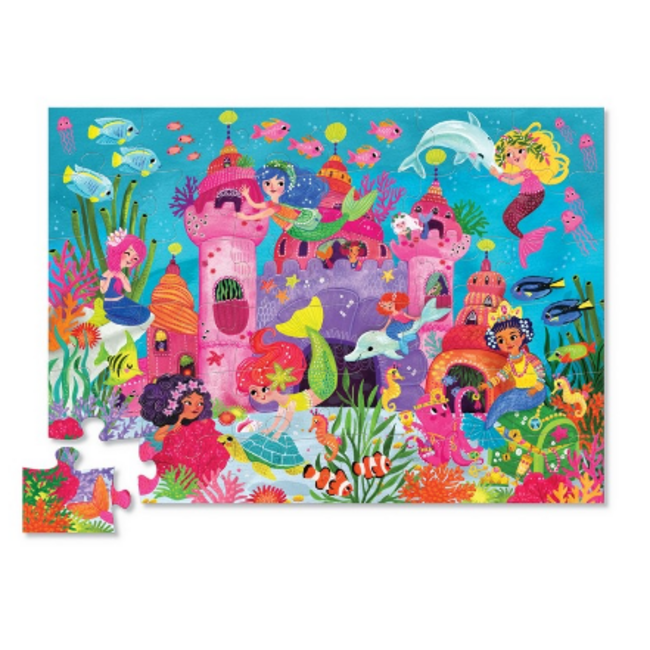 Crocodile Creek - Vloerpuzzel - Mermaid Palace (36-delig) | 3+