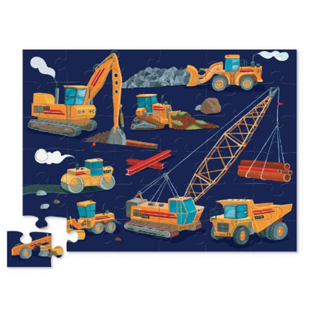 Crocodile Creek - Vloerpuzzel - Construction Zone (36-delig) | 3+
