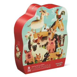 Crocodile Creek Vloerpuzzel - Barnyard Buddies (36-delig) | 3+