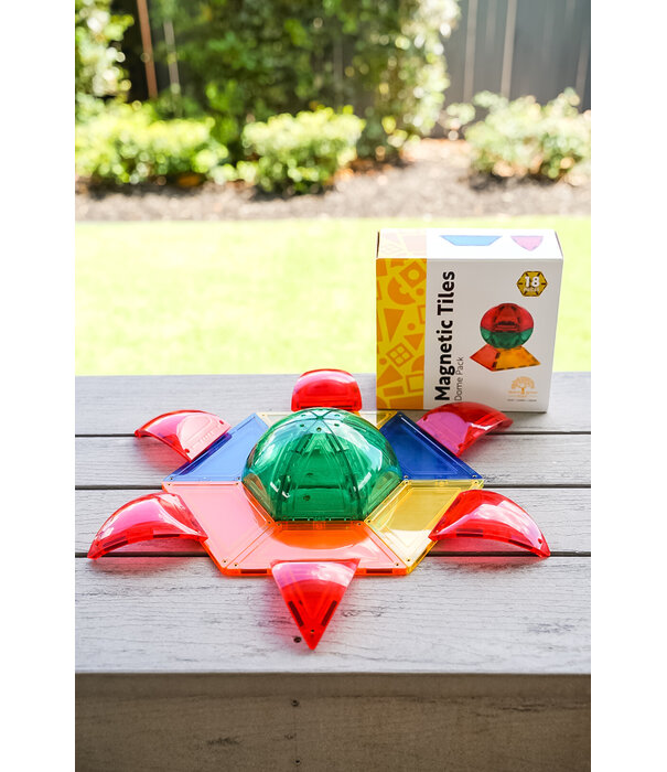 Learn & Grow Learn & Grow  - Magnetic Tiles - Dome Pack (18-delig)