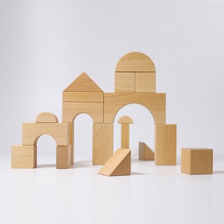 Grimm's  Blokkenset Naturel (19-delig)
