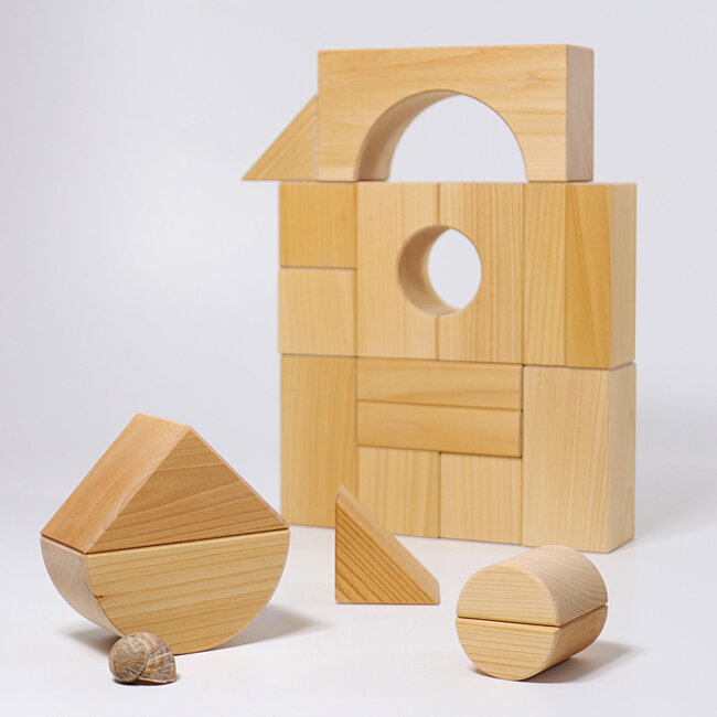 Grimm's - Blokkenset Naturel (19-delig)
