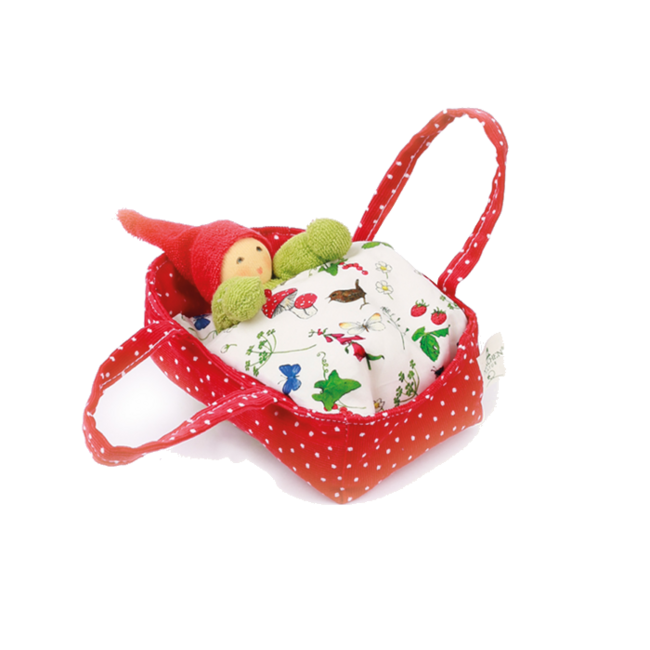 Emmi Pikler - Kabouter in Mandje - Rood