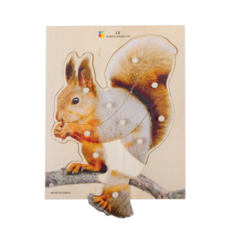 Jakobs Houten Puzzel - Eekhoorn (10-delig) | 2+