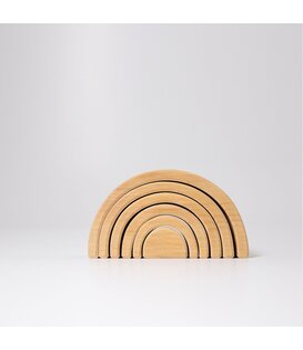 Houten Regenboog Mini Naturel (6-delig)