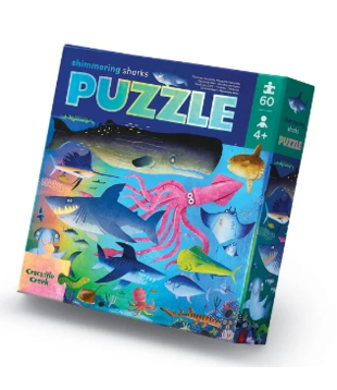 Foil Puzzel - Shimmering Shark (60-delig) 4+