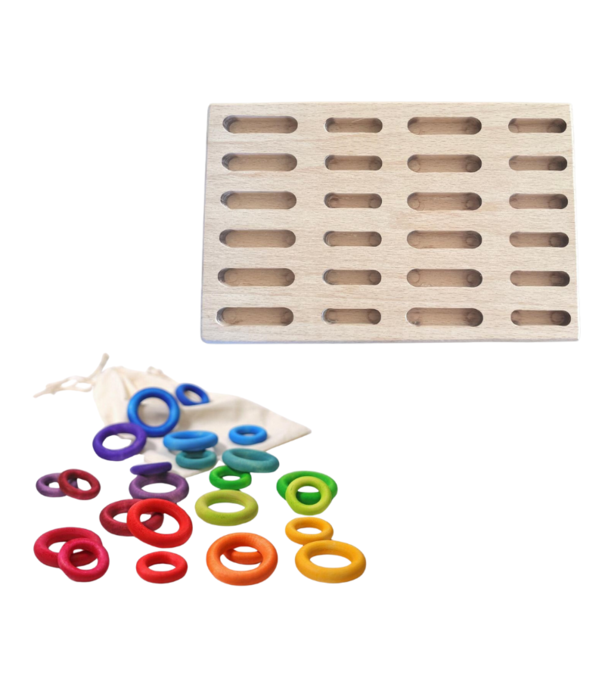 JUTTER & Co. JUTTER & Co. | Complete Set - Houten Houder - Houten Ringen