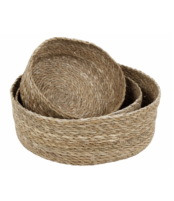 Dixie Seagrass - Gevlochten Manden Set (3-delig)
