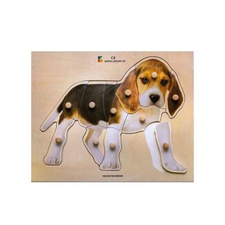 Jakobs Houten Puzzel - Hond (11-delig) | 2+
